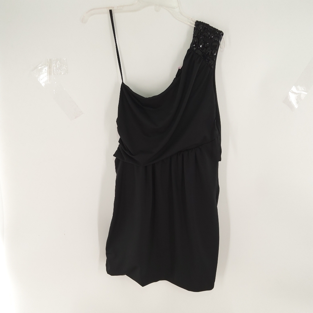 APOLLO ONE SHOULDER MINI COCKTAIL DRESS MEDIUM